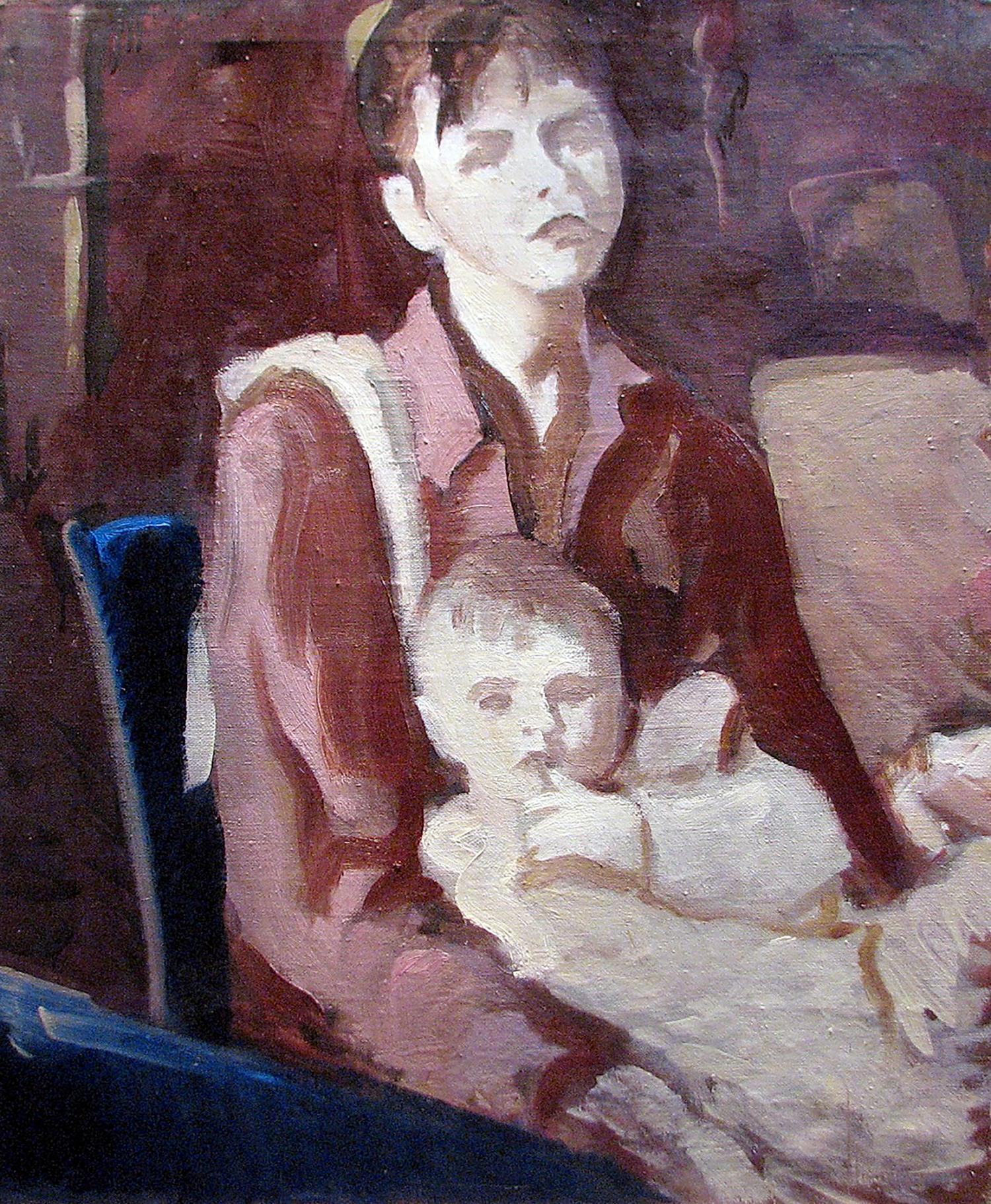 Oil painting Two Olgas Igor Konovalov