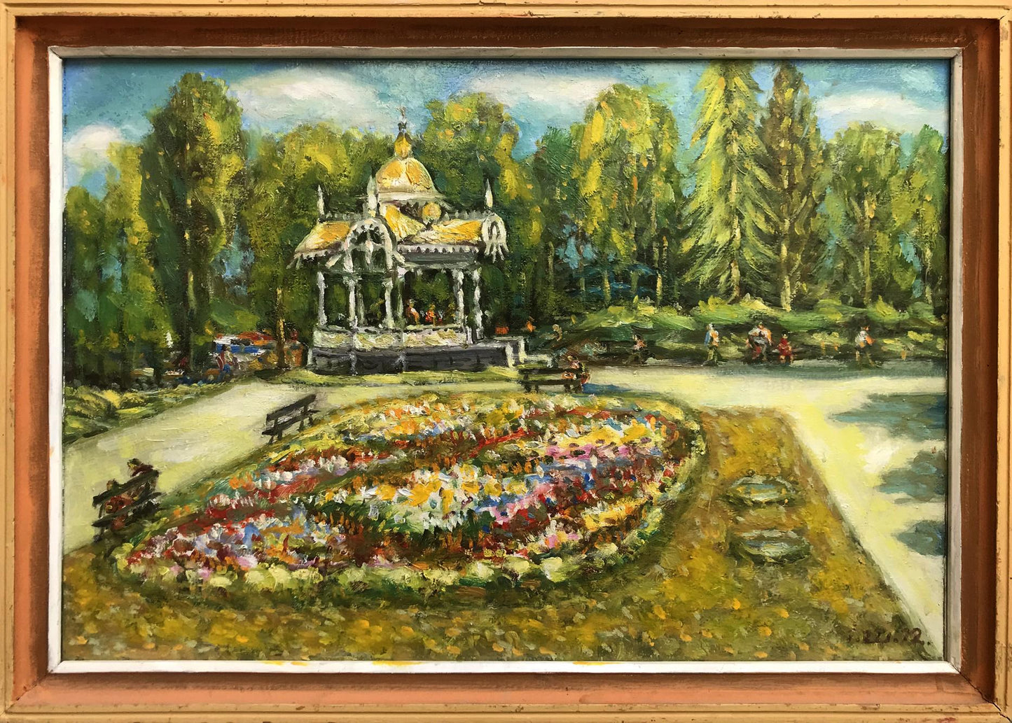 Oil painting Garden house Shapoval Ivan Leontyevich