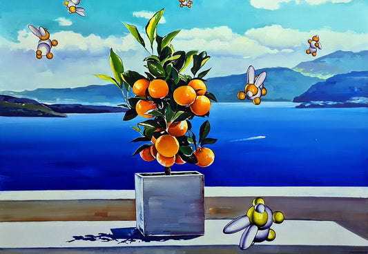 Oil painting Orange tree Igor Konovalov