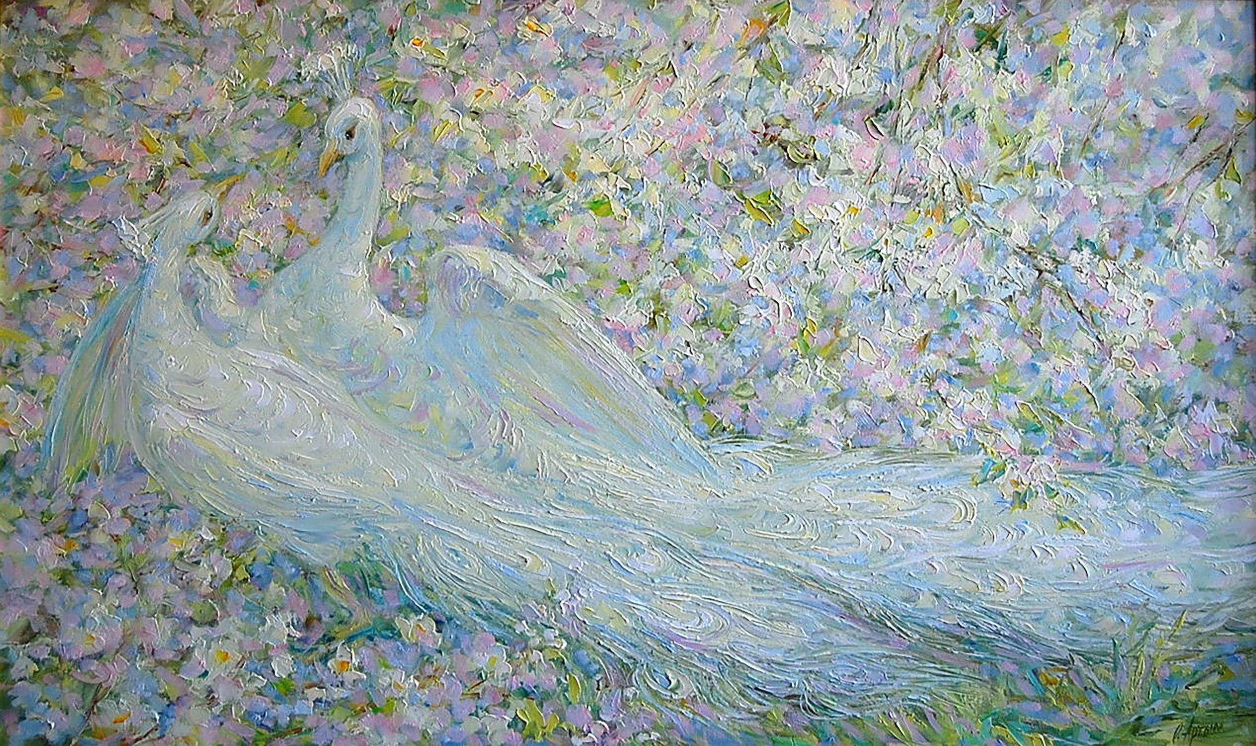 Oil painting Spring love Artim Olga