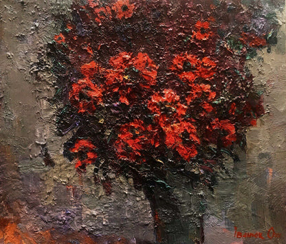 Oil painting Evening poppies Ivanyuk Оksаnа