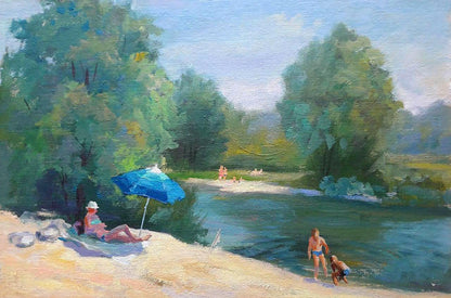 Oil painting Summer vacation Serdyuk Boris Petrovich №SERB 656