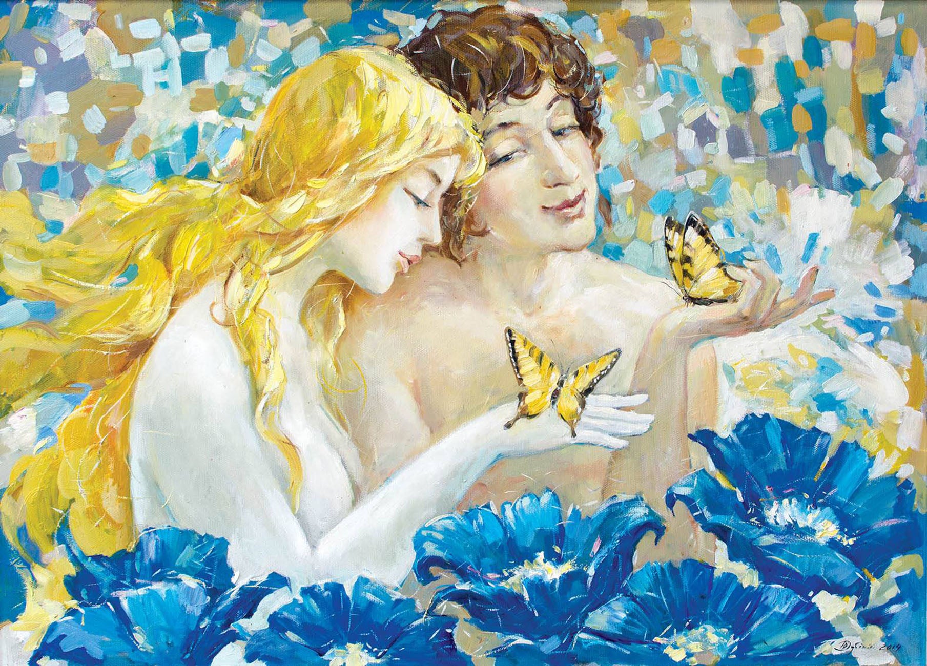 Oil painting Adam and Eve Dubinin Yurii