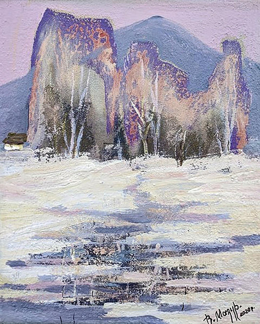 Oil painting First frosts Mazur Vladimir