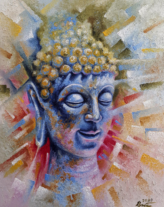 Oil painting My Buddha Sergey Voichenko