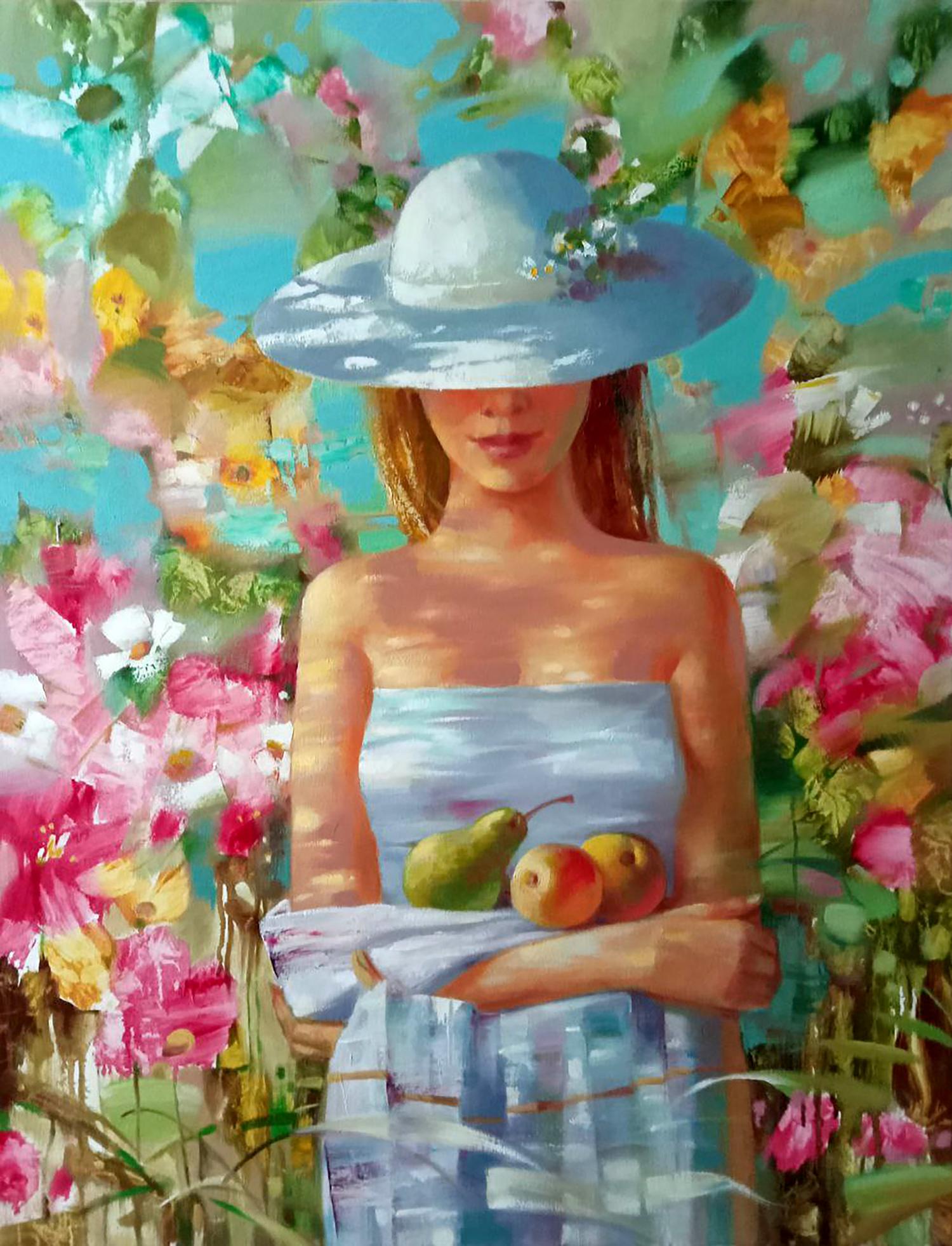 Abstract oil painting Summer colors Anatoly Borisovich Tarabanov
