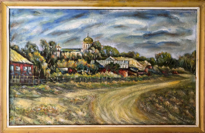 Oil painting The village of Prystaylovo Shapoval Ivan Leontyevich