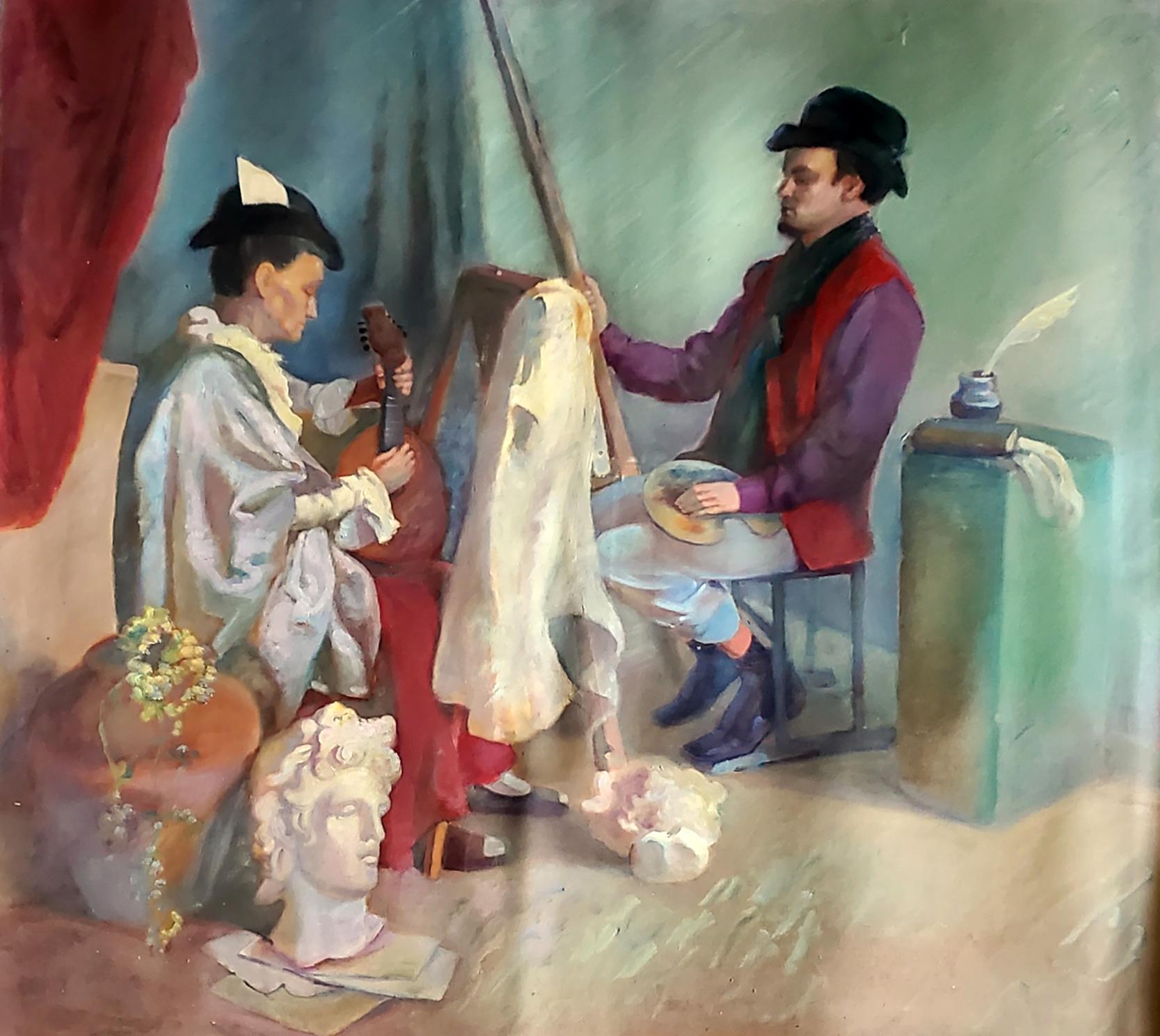 Oil painting Models Litvinov Daniil Olegovich