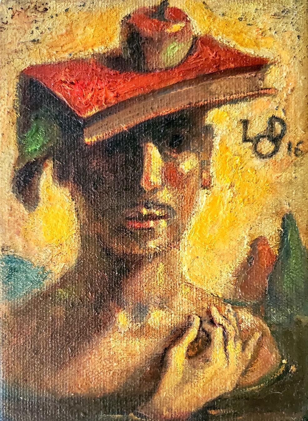 Oil painting Self-portrait Litvinov Daniil Olegovich