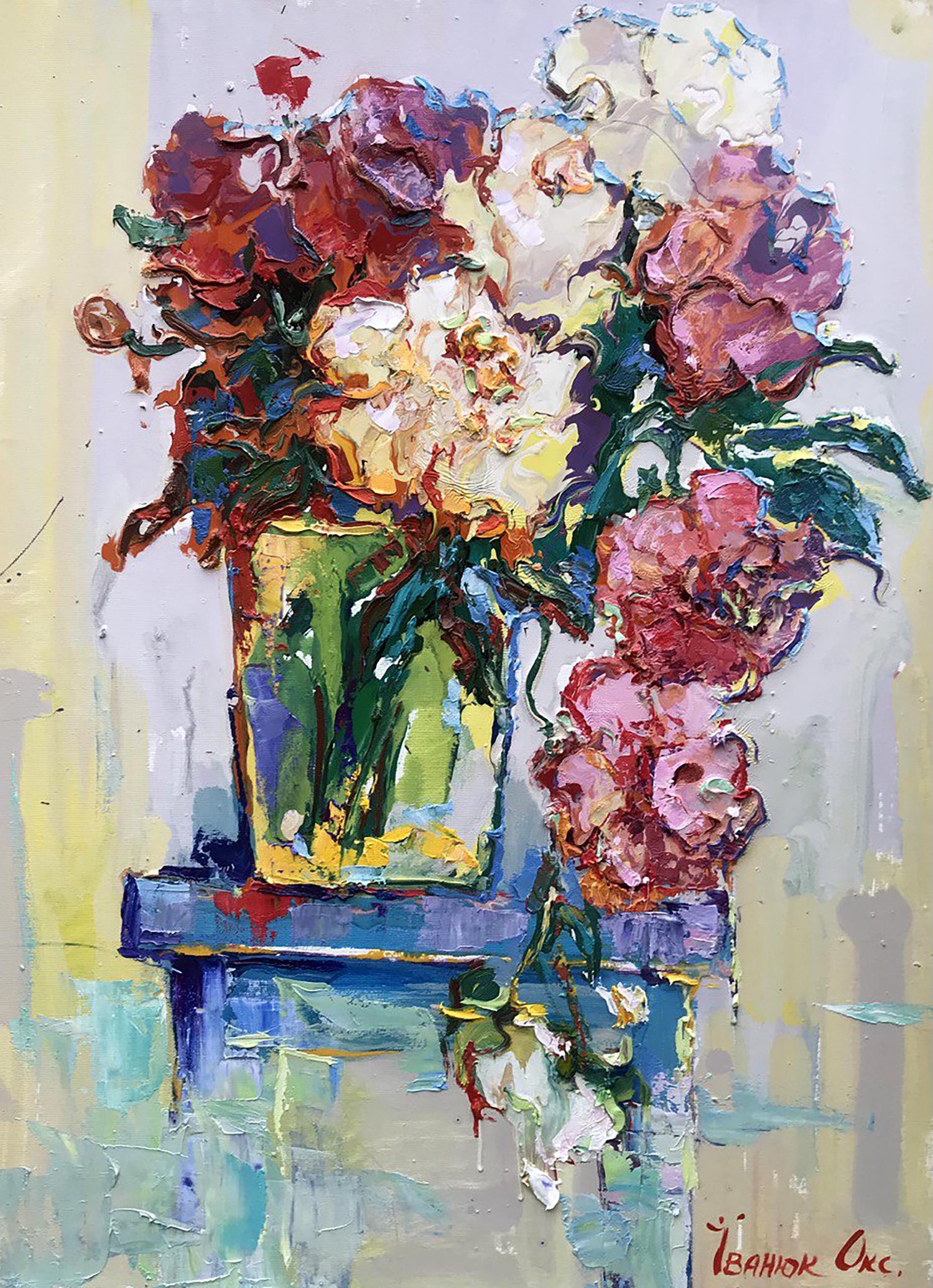 Oil painting Peonies Ivanyuk Oksana