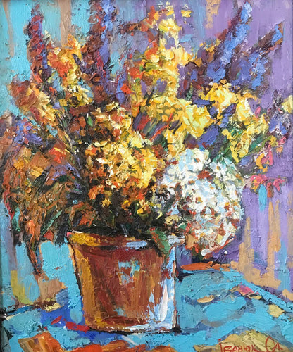 Oil painting Wildflowers Ivanyuk Alex