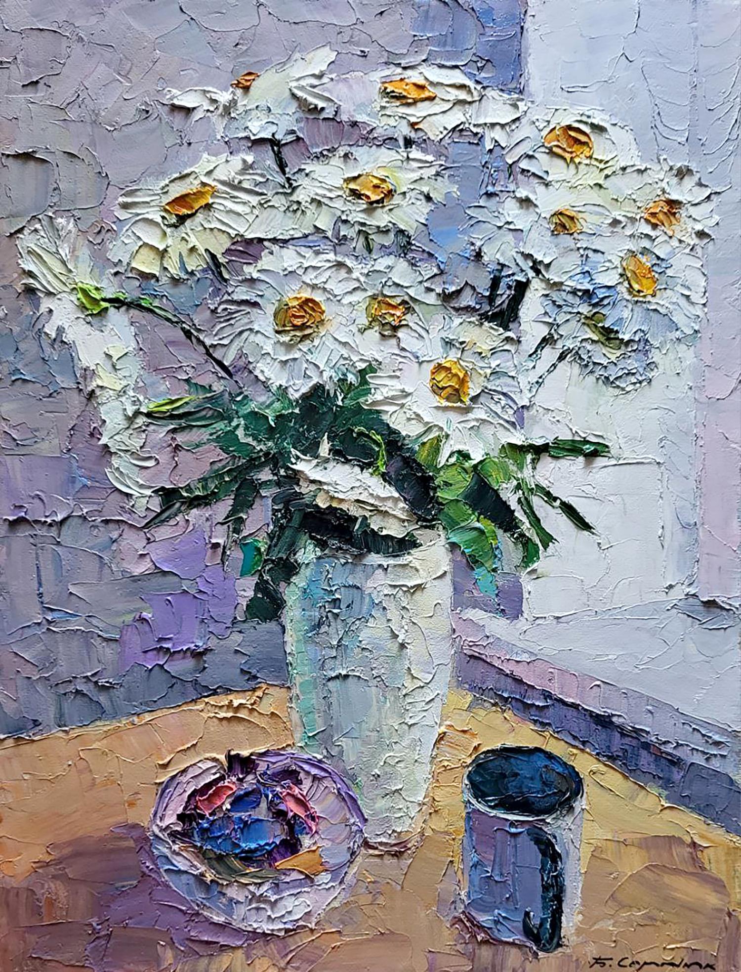 Oil painting Daisies Serdyuk Boris Petrovich