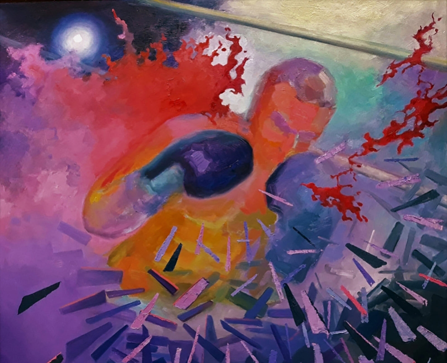 Oil painting Knockout Serdyuk Boris Petrovich