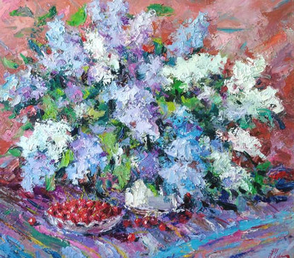 Oil painting Spring still life Alexander Nikolaevich Cherednichenko
