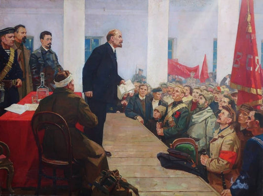 Oil painting Speech by Lenin Vovk A.I.