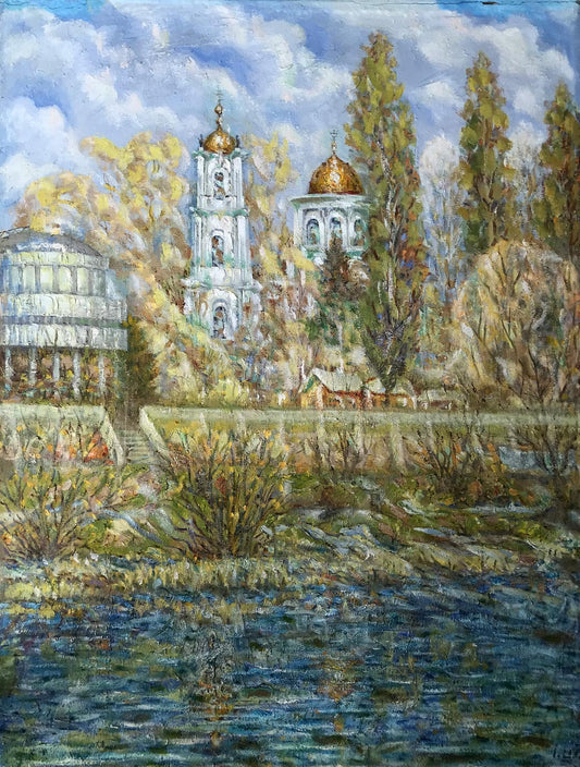 Oil painting The glorious city of Sumy Shapoval Ivan Leontyevich