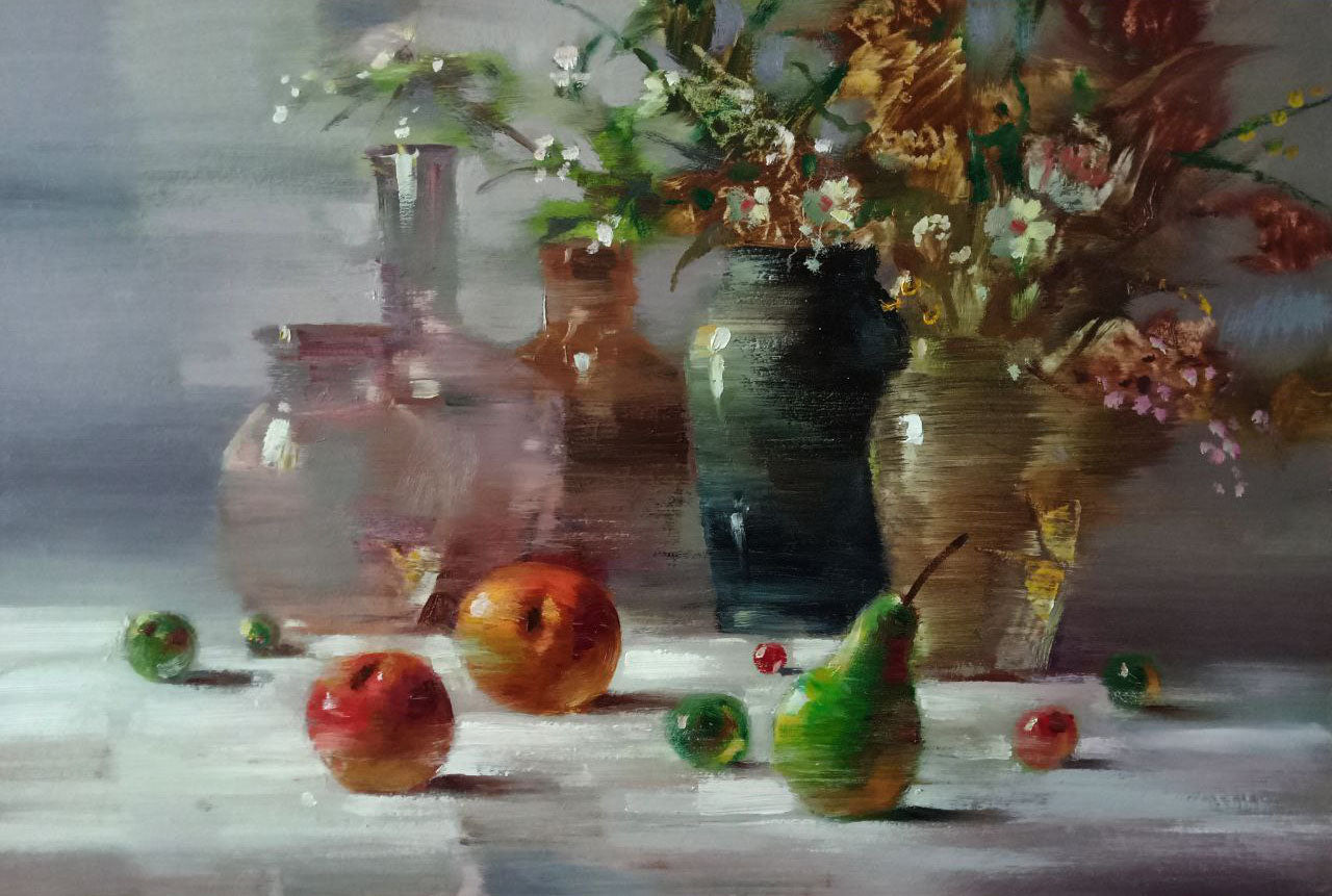 Oil painting Still life Anatoly Borisovich Tarabanov