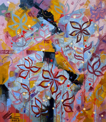 Oil painting In flowers Sergey Voichenko