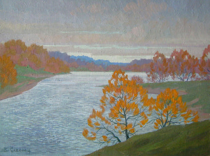 Oil painting In October Savenets Valery