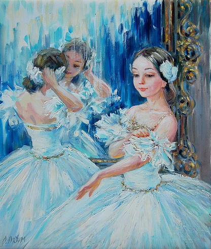 Oil painting Ballerinas Artim Olga