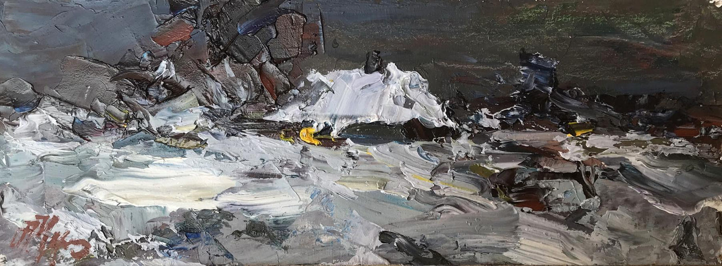 Oil painting Month evening Alexander Nikolaevich Cherednichenko