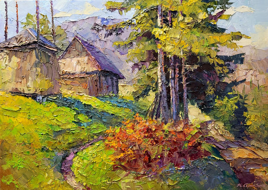 Oil painting Carpathian motif Serdyuk Boris Petrovich