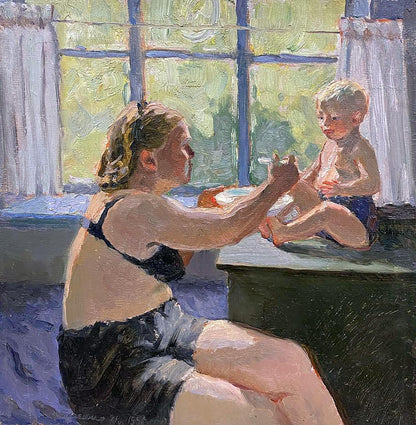 Oil painting Mother Tkachenko Evgeny Nikolaevich