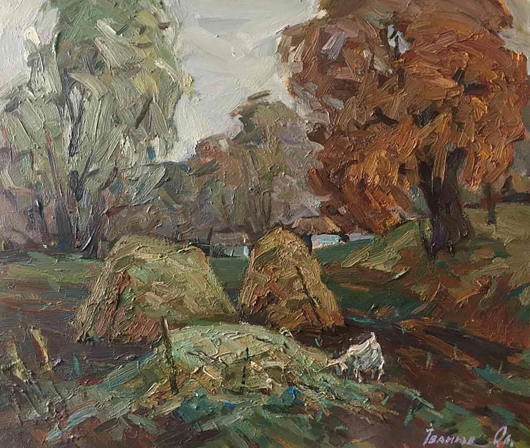 Oil painting Autumn morning Ivanyuk Alex