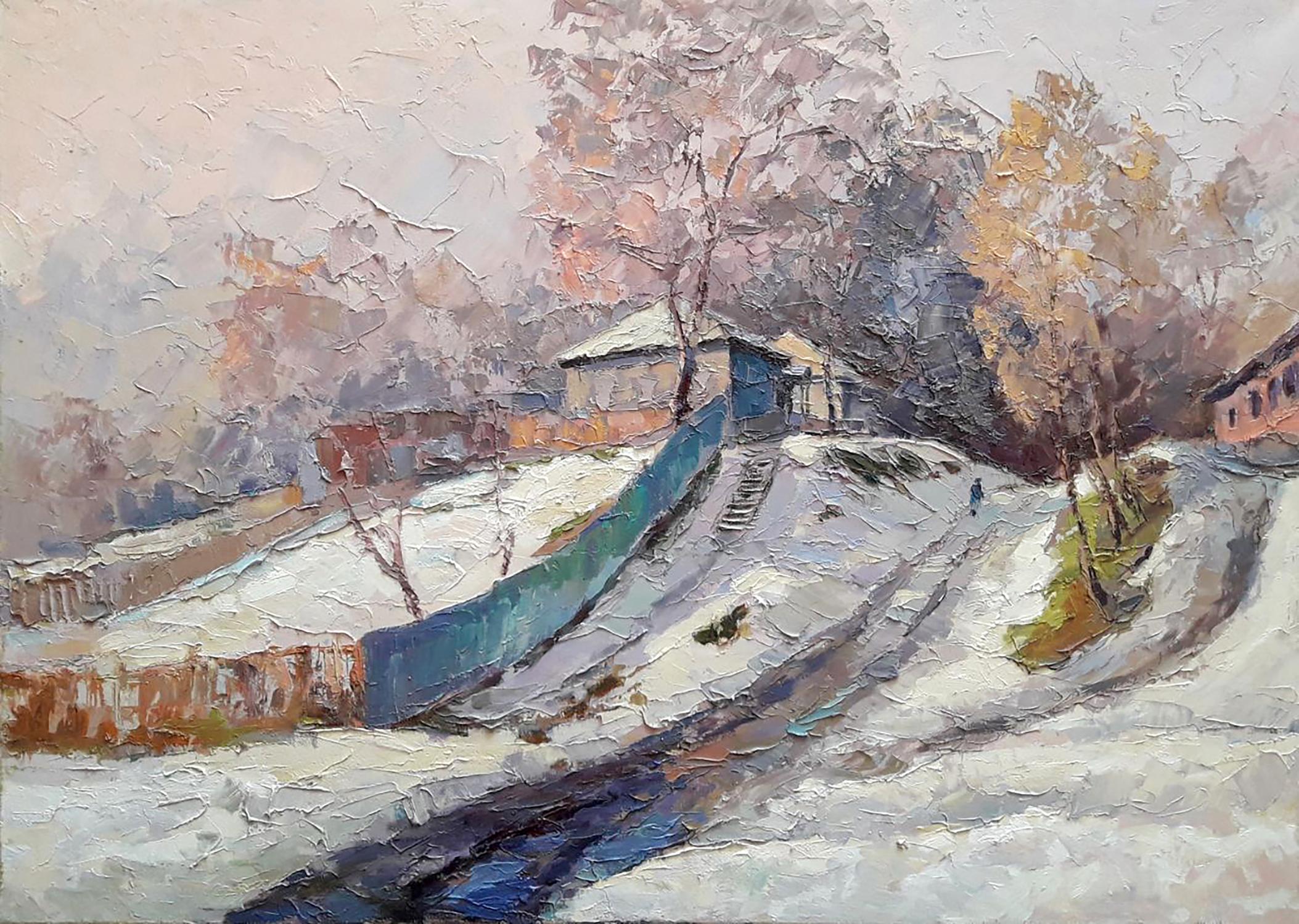 Oil painting Thaw Serdyuk Boris Petrovich