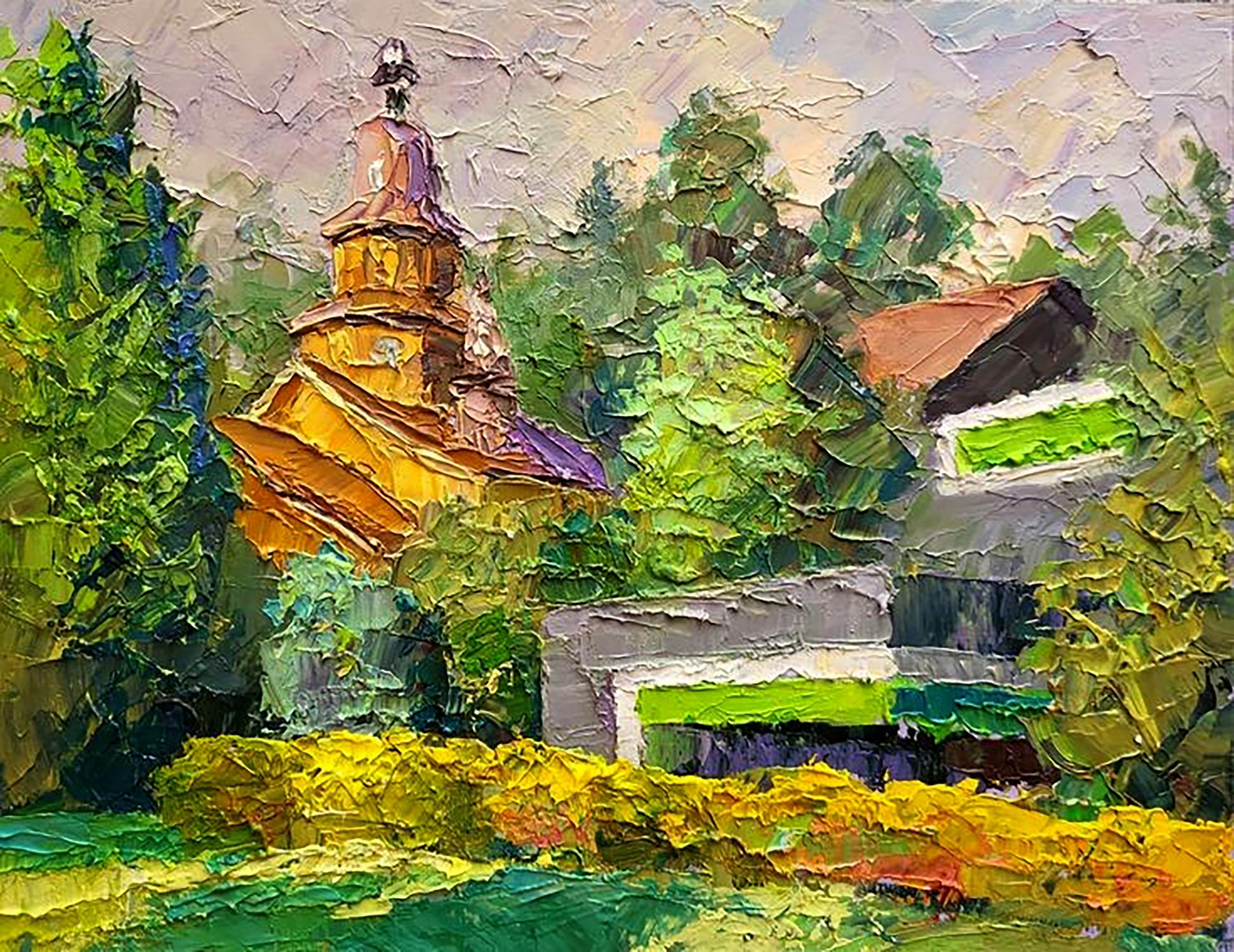 Oil painting Church of the Annunciation of the Holy Mother of God Serdyuk Boris Petrovich