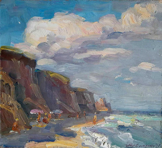 Oil painting Rocky coast Kovalenko Ivan Mikhailovich