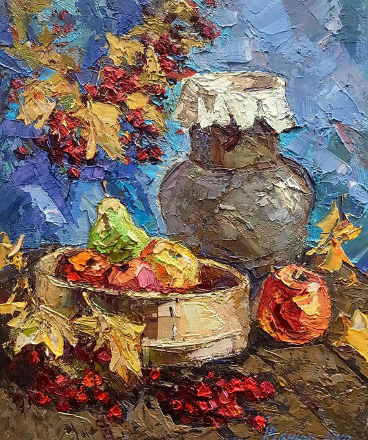 Oil painting Still life with fruit Ivanyuk Oksana
