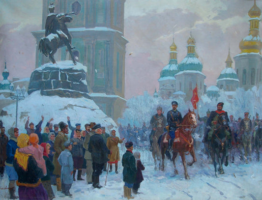 Oil painting Yablonovskiy Petr Antonovich Red Square