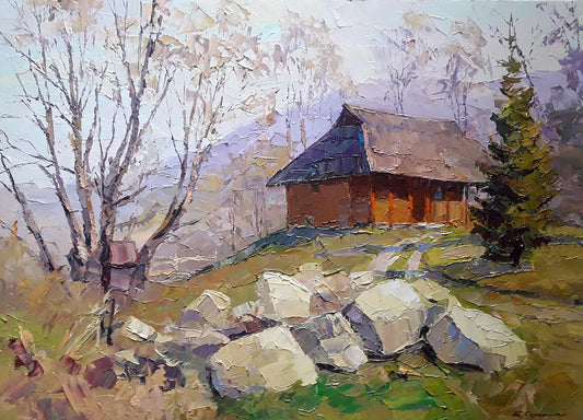 Oil painting Spring in Vorokhta Serdyuk Boris Petrovich