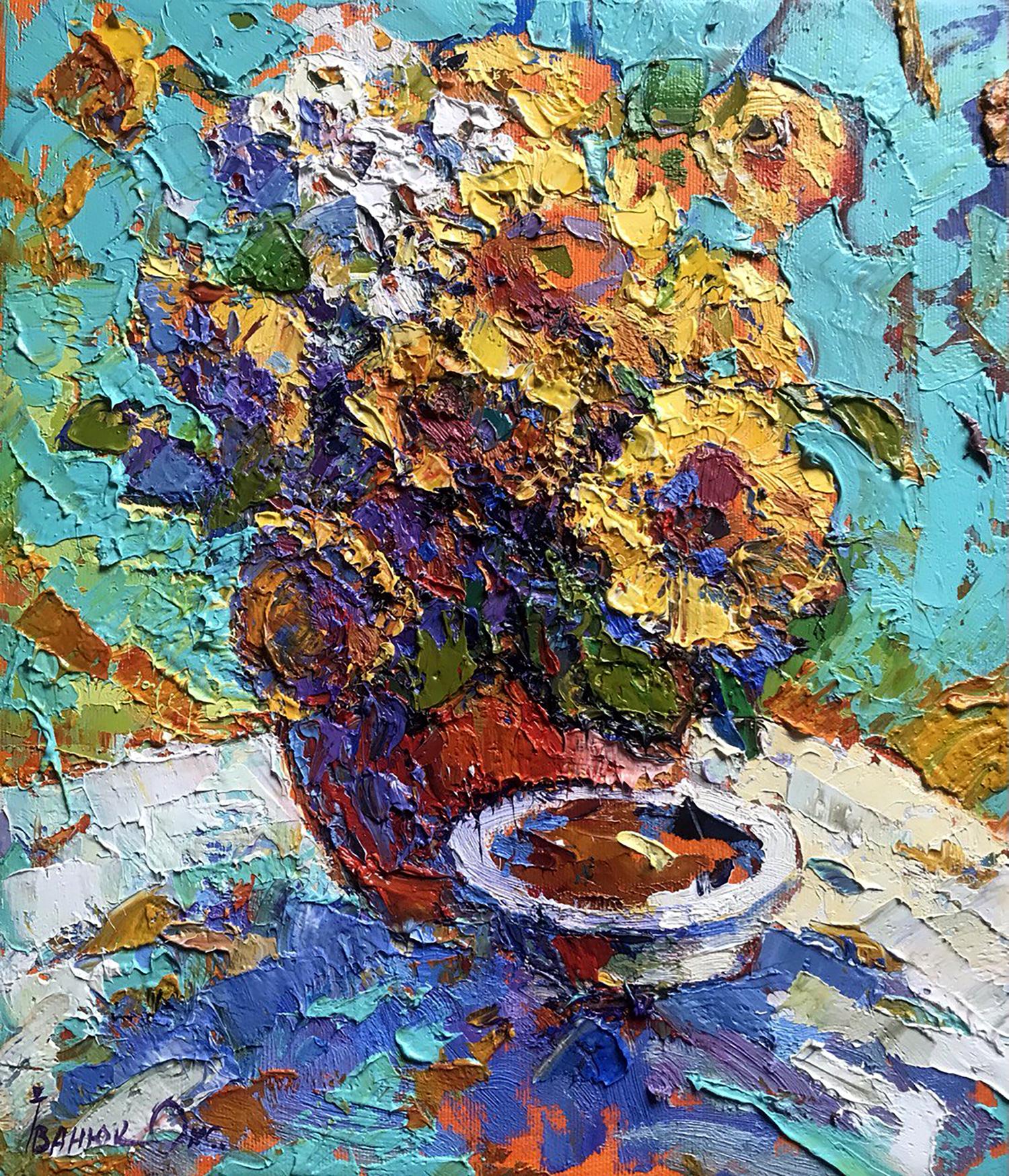 Oil painting Sunflowers Ivanyuk Oksana