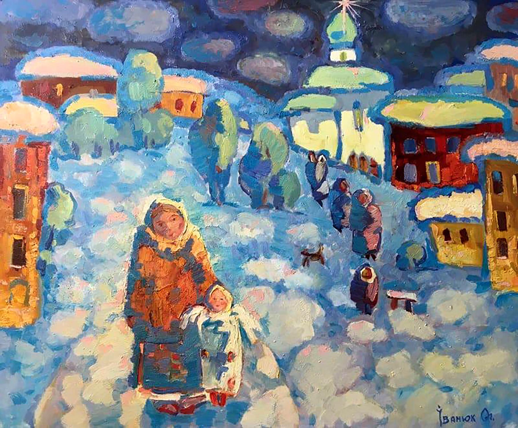 Oil painting The star came down clear Ivanyuk Alex