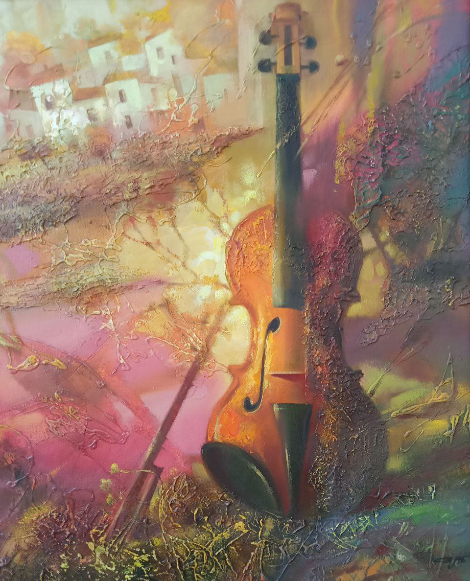 Oil painting Violin Anatoly Borisovich Tarabanov