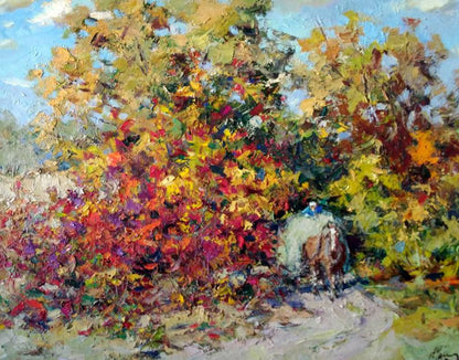 Oil painting Indian summer Alexander Cherednichenko