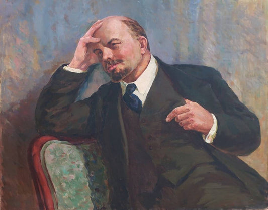 Oil painting Portrait Lenin Shkurko A.