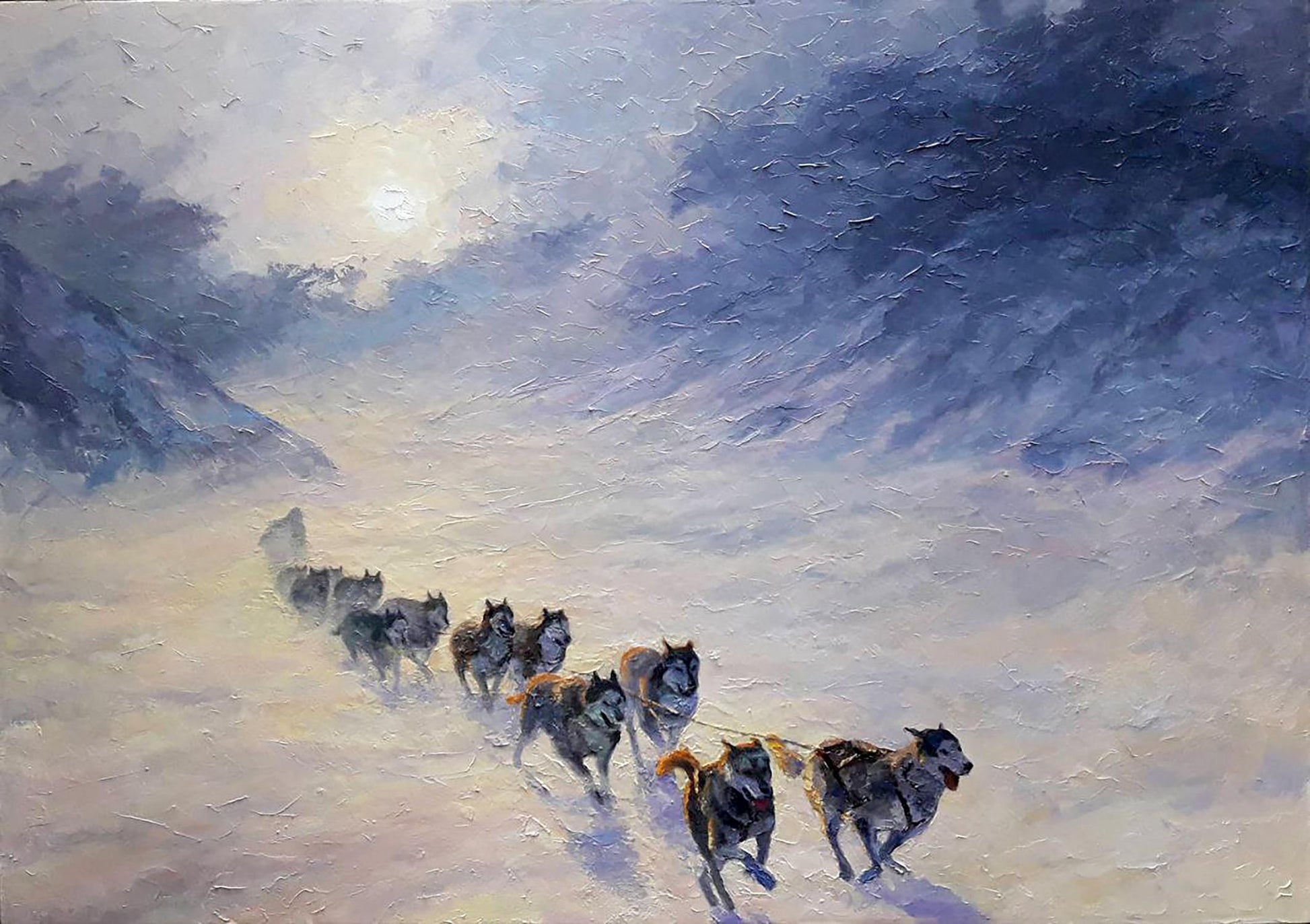 Oil painting In the north Serdyuk Boris Petrovich