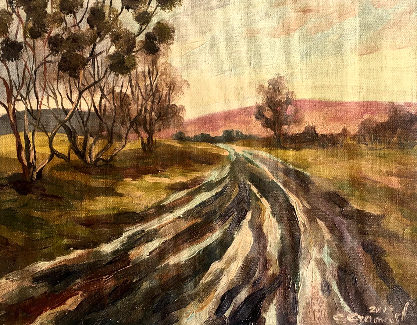 Oil painting Way home Svetlana Gramm