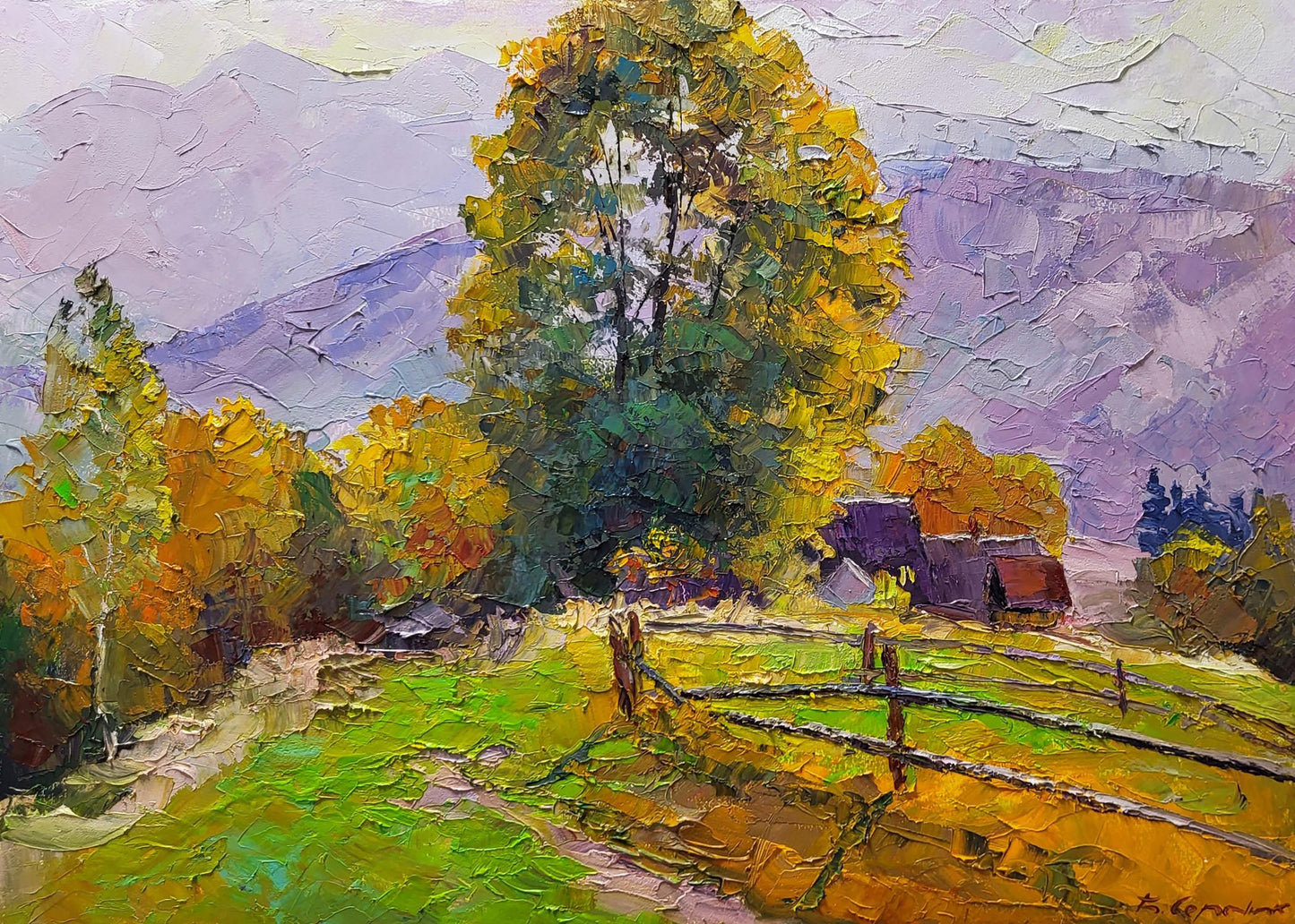 Oil painting In the mountains Serdyuk Boris Petrovich