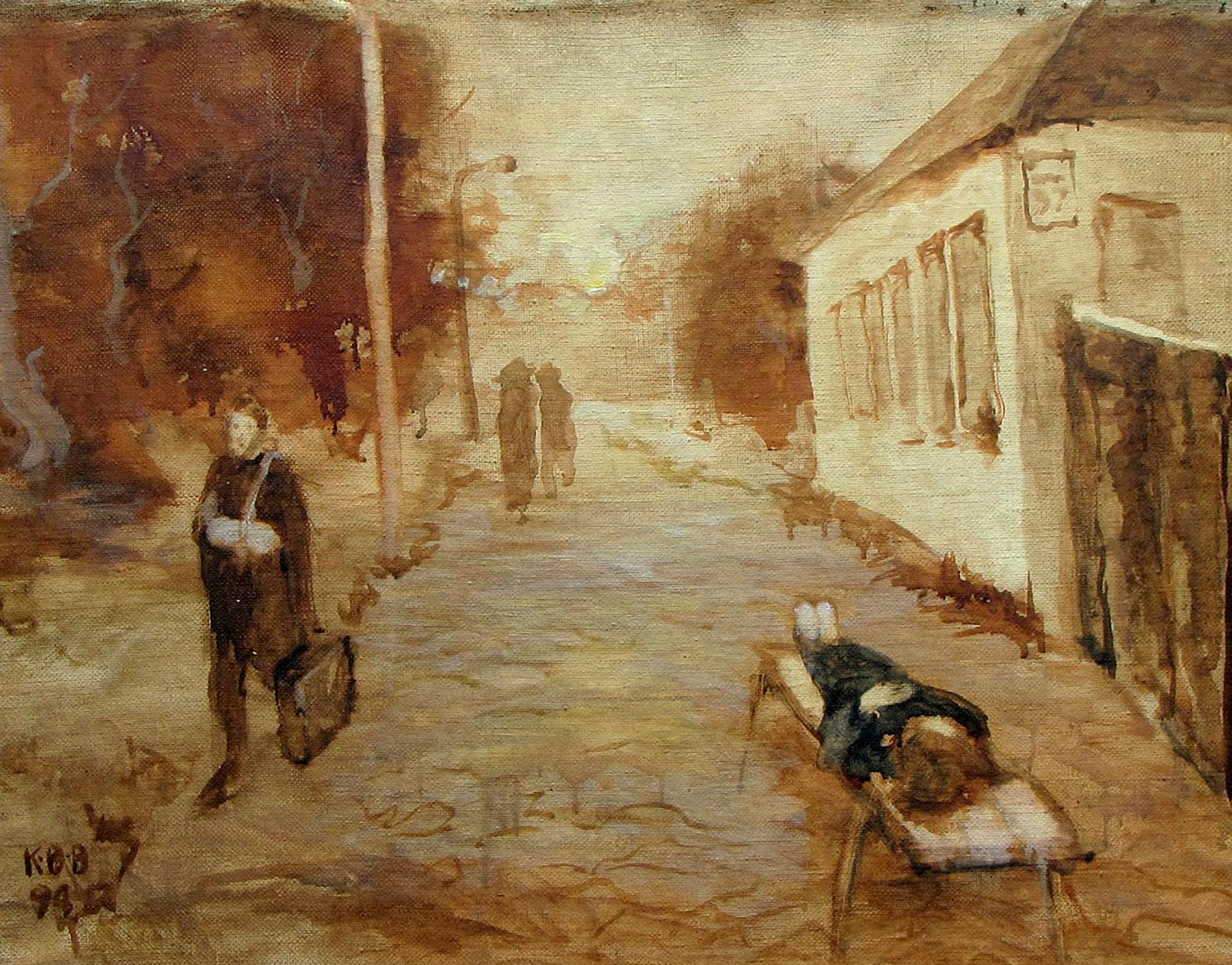 Oil painting Olegovskaya Street Igor Konovalov