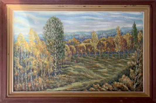Oil painting Autumn evening Shapoval Ivan Leontyevich