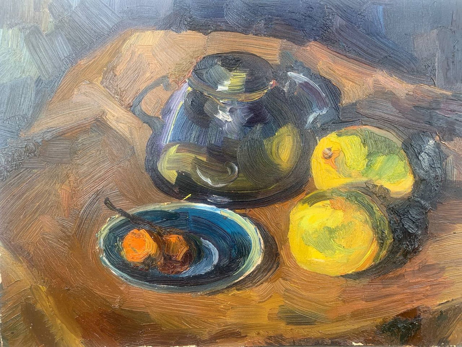 Oil painting Still life with lemons Irina Palashchenko