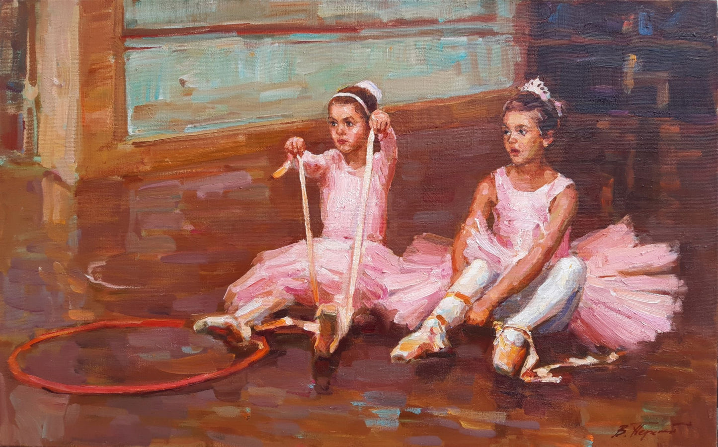 Oli painting Little ballerinas Pereta Vyacheslav