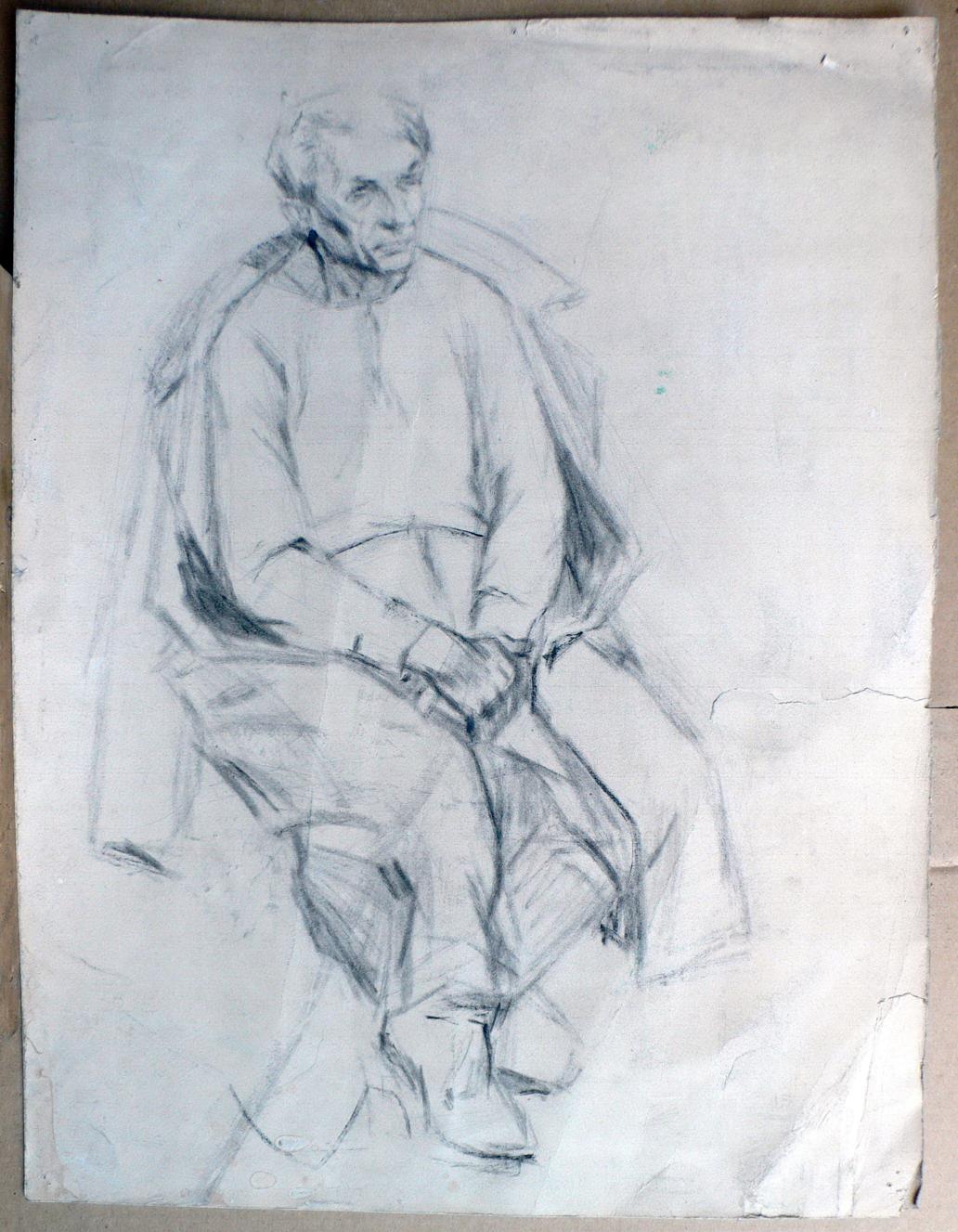Coal painting Portrait of Erlich Rodzyn Nikolay Ivanovich