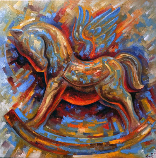Oil painting Pegasus Sergey Voichenko