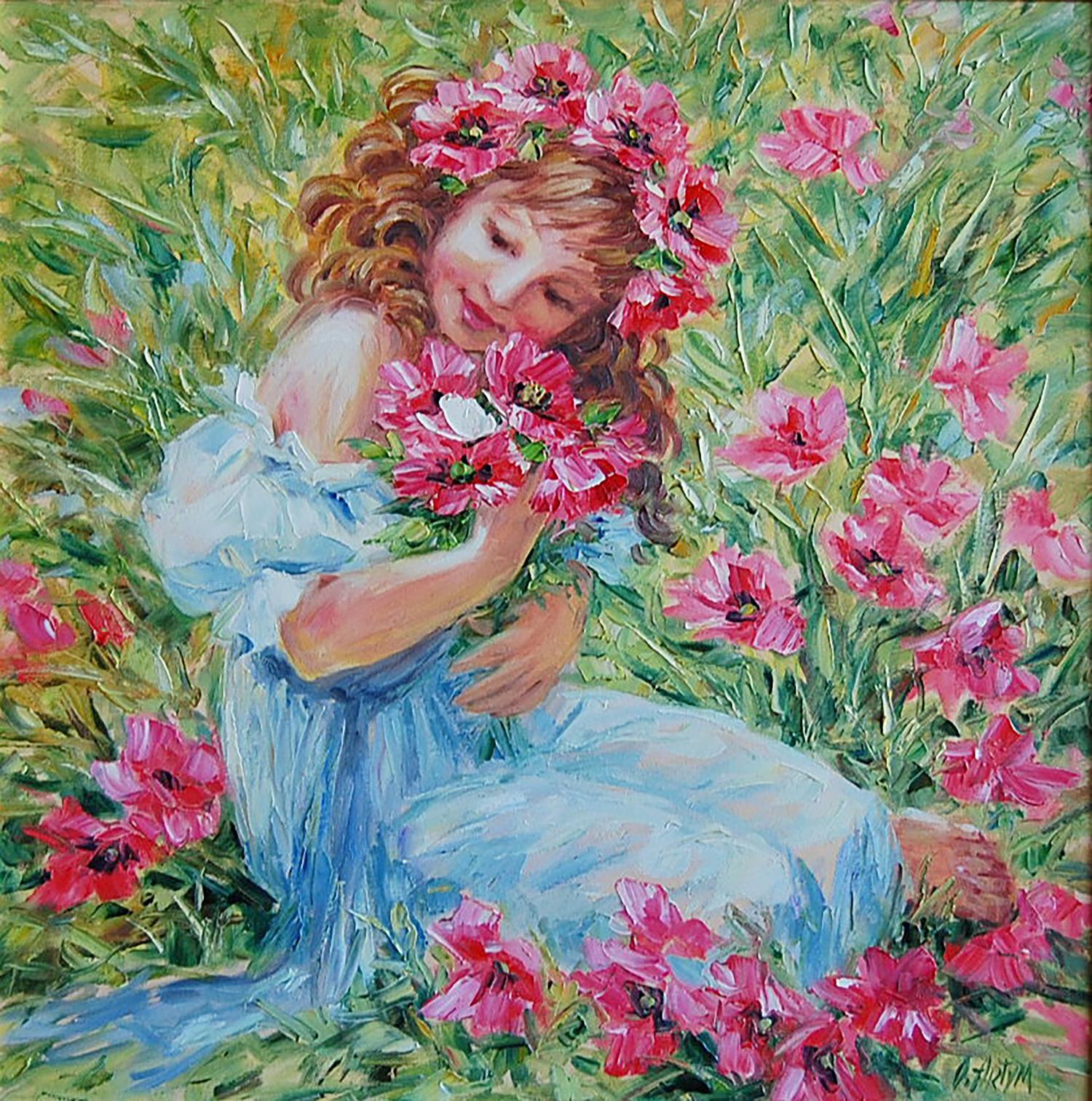 Oil painting Flower maw Artim Olga