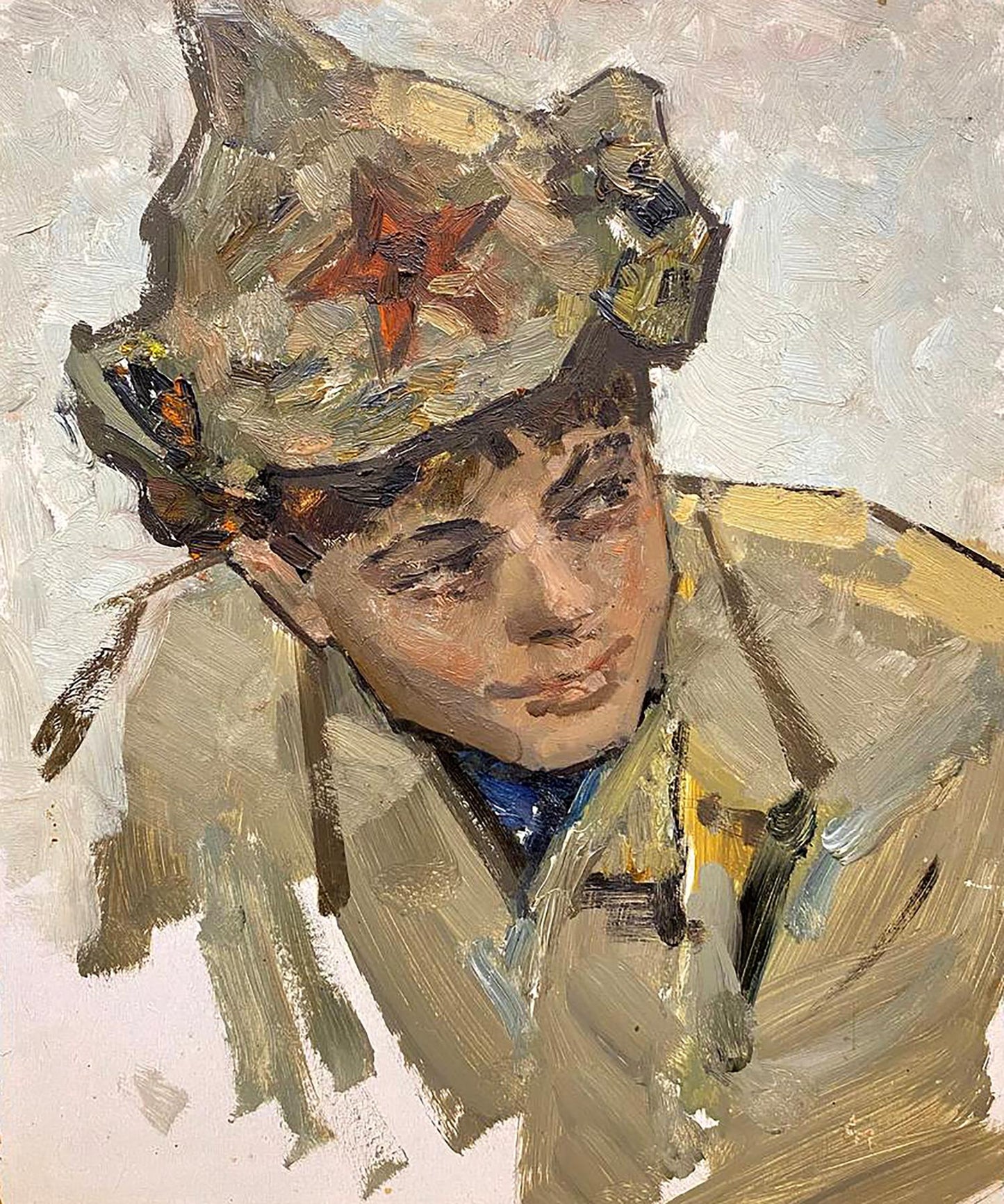 Oil painting Guardsman Stil' Leonid Mikhaylovich